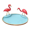 Flamingo Shape Alloy Jewelry Plate PW-WG19949-01-1