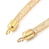 Brass Mesh Chain Link Bracelet Making DIY-B066-01G-01-2