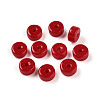 Opaque Solid Color Glass Beads GLAA-N007-6x3mm-A08-1