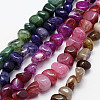Natural Agate Beads Strands G-F518-03-1