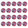 Half Round/Dome Tree Pattern Glass Flatback Cabochons for DIY Projects GGLA-YW0001-14E-1