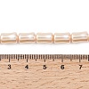 Electroplate Opaque Glass Imitation Pearl Beads Strands EGLA-H113-07B-4