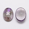 Oval Natural Amethyst Cabochons X-G-K020-25x18mm-03-2