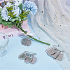 3Pcs 3 Styles Alloy Rhinestone Brooch Base Settings JEWB-OC00002-4