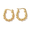 Rack Plating Brass Hoop Earrings for Women EJEW-L224-76G-1