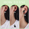 2Piar 201 & 304 Stainless Steel Hoop Earrings EJEW-WR00003-3