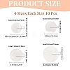 40Pcs 4 Styles 1-Hole Natural Shell Shank Buttons BUTT-CY0001-38-2