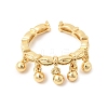 Brass Cuff Open Rings RJEW-P182-07G-2