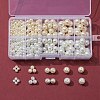428Pcs 8 Style Glass Pearl Beads Strands HY-FS0001-08-1