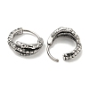 316 Surgical Stainless Steel Hoop Earrings EJEW-D096-13K-AS-2