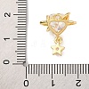 Brass Micro Pave Cubic Zirconia Pendants KK-U042-12G-3