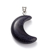 Synthetic Blue Goldstone Pendants G-Z022-02B-2