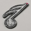 Polyester Clothing Patches PATC-WH0028-022B-2