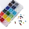 18 Colors Electroplate Glass Beads EGLA-X0006-03B-8mm-5
