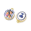 Printed Brass Pendants KK-CBA84C5-15G-2