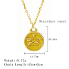 304 Stainless Steel Enamel Constellation Pendant Necklaces LS-DJ0261-12-1-1