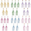 Gorgecraft 30Pcs 6 Colors Transparent Resin Bottle Cabochons CRES-GF0001-04-1