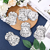 6Pcs Super Police Badge Iron Lapel Pins for Backpack Clothes JEWB-HY0001-54-4