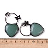 Natural Green Aventurine Heart Big Pendants G-B073-03R-01-3