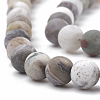 Natural Bamboo Leaf Agate Beads Strands X-G-T106-028-2