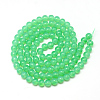 Baking Painted Glass Beads Strands X-DGLA-Q023-8mm-DB9-2