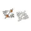 Alloy Enamel Chandelier Component Links ENAM-EA9734Y-6-3