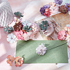 CRASPIRE 100Pcs 10 Colors Silk Cloth Artifical Flower Heads DIY-CP0007-29-4