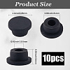 10Pcs Silicone Hole Plugs AJEW-GF0011-66F-2
