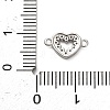 925 Sterling Silver Micro Pave Cubic Zirconia Connector Charms STER-U009-03P-02-3
