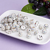 Cheriswelry 100Pcs 4 Styles Pave Disco Ball Beads RB-CW0001-01-11