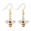 Bee Theme Enamel Dangle Earrings EJEW-JE04808-4