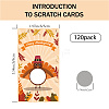CRASPIRE 120 Sheets Rectangle Coated Scratch Off Film Reward Cards DIY-CP0006-92F-2
