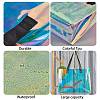 3Pcs 3 Style Rectangle Transparent Laser Plastic Hand Bags ABAG-SZC0007-09-3