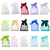 30Pcs 15 Colors Rectangle Organza Drawstring Bags ABAG-TA0001-89-2