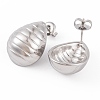 Non-Tarnish 304 Stainless Steel Stud Earrings for Women EJEW-A049-08P-2