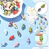 40Pcs 10 Colors Handmade Porcelain Beads PORC-CJ0001-42-3