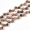 Natural Rhodonite Beads Strands G-T141-52-4