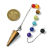 Natural & Synthetic Gemstone & Resin Dowsing Pendulum Big Pendants PALLOY-GO00022-3