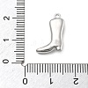Brass Micro Pave Clear Cubic Zirconia Pendants KK-D283-34P-02-3