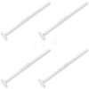 10Pairs 925 Sterling Silver Flat Pad Stud Earring Findings STER-BBC0009-02-1