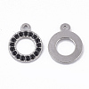 304 Stainless Steel Pendants STAS-T050-003-3