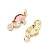 Brass Enamel Pendants KK-L237-027G-01-2