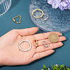 6Pcs 6 Styles 304 Stainless Steel Split Key Rings STAS-TA0003-46-7