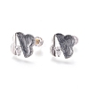 Real 18K Gold Plated Brass Stud Earring Findings LS-KK-L180-117A-1