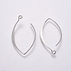 Rack Plating Alloy Earring Hooks PALLOY-WH0065-33P-1