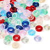  90Pcs 9 Colors Transparent Glass European Beads GLAA-TA0001-79-10