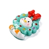Christmas Duck Theme Opaque Resin Cabochons RESI-Q010-03B-2