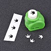 Random Single Color or Random Mixed Color Mini Plastic Craft Paper Punch Sets for Scrapbooking & Paper Crafts LS-AJEW-L051-06-3