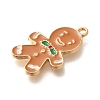 Christmas Theme Alloy Enamel Pendants ENAM-Q509-02KCG-04-2