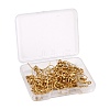 50Pcs Ion Plating(IP) 304 Stainless Steel Hooks STAS-DC0009-20-5